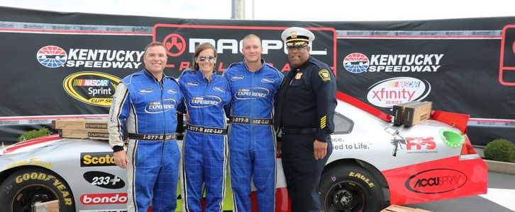 LEFT TO RIGHT: Kentucky State Police Major Scott Miller, City of Cincinnati Police Officer Alicia Bruewer, City of Cincinnati Police Officer Charles Knapp, Cincinnati Police Chief Eliot Isaac.